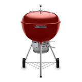 Asador  Móvil Weber Original Kettle Premium 22.5  De Ancho 39.5  De Alto 27  De Profundidad Y 22  De Diámetro Crimson