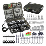 Kit Accesorios D/pesca Topfort 230ps Anzuelo/toboganes/pesas