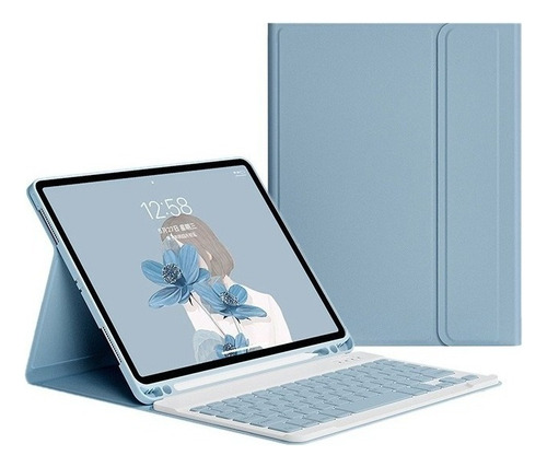 Funda Con Teclado For iPad De 10,2 Pulgadas De 7.ª/8.ª/9.ª