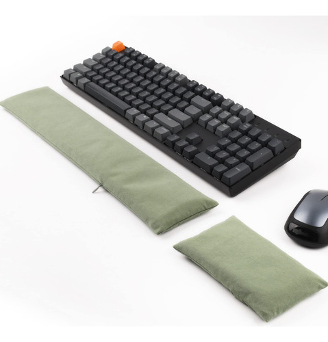 Juego De Puf Con Reposamunecas Para Teclado Y Mouse, Tapete 