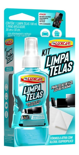 Limpa Telas Notebook Celular Tv Tablet Luxcar 100ml