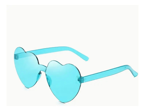 Lentes De Sol En Forma De Corazón Transparente  Para Adultos