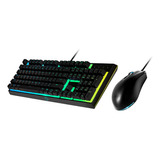 Combo Gamer Cooler Master Ms111 Teclado + Mouse Color Del Mouse Negro Color Del Teclado Negro