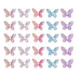 Nail Art Nail Butterfly Ornaments Manicure 40 Unidades