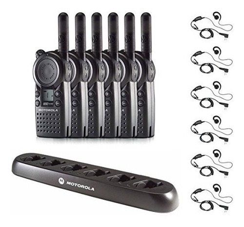 6 Pack De Motorola Cls1110 Radios Con 6 Push To Talk (ptt) A