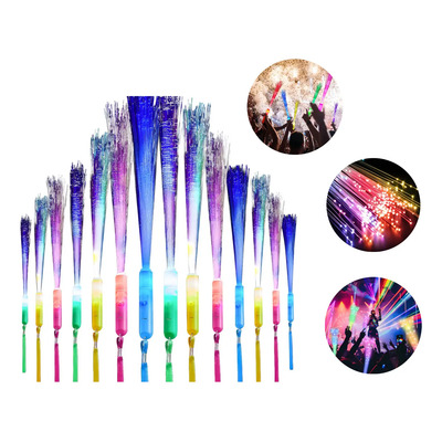 24pcs Varitas De Fibra Óptica Luz Led Para Eventos Fiesta
