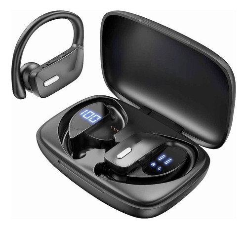 Audífonos T17 Modernos Con Gancho De Oreja Y Bluetooth