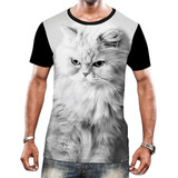 Camisa Camiseta Felinos Gatos Persas Raça Pura Animais Hd 2
