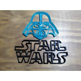 Cortantes Star Wars Torta Letras + Estrellas + Dart Vader