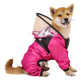 Impermeable Con Capucha Para Perros, Ligero Y Cómodo