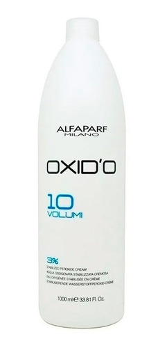 Agua Oxigenada En Crema Alfaparf 10 Vol Oxidante X 1000 Ml