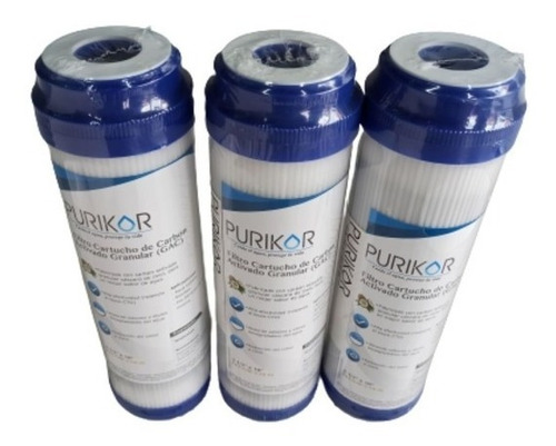 Filtro Carbon Activado Granular Purikor 2.5x20 Pkcgac2.5x20