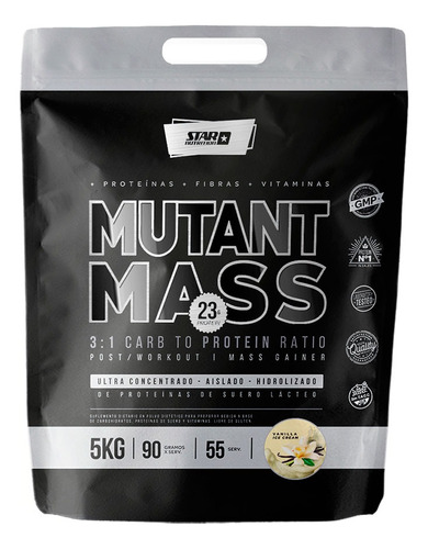 Mutant Mass 5 Kg Ganador Vainilla Ice Cream Star Nutrition