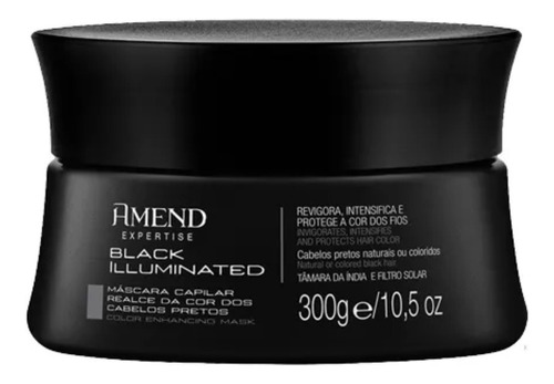 Matizador Preto Amend Black Máscara 300g Envio Hoje