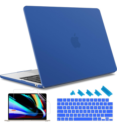 Funda Y Protect Para Macbook Air13.6 A2681 M2 A3113 M3 Azul