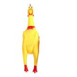 Juguete Sonoro Forma D Pollo Para Perro Chillón Mascota 41cm