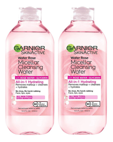 Garnier Skinactive Agua Micelar Rosas Y Glicerina Removedor