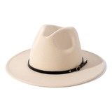 Sombrero Fedora Panamá De Lana Con Ala Ancha Lisianthus Para