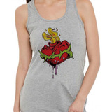 Musculosa Corazon Chorreando Largando Fuego