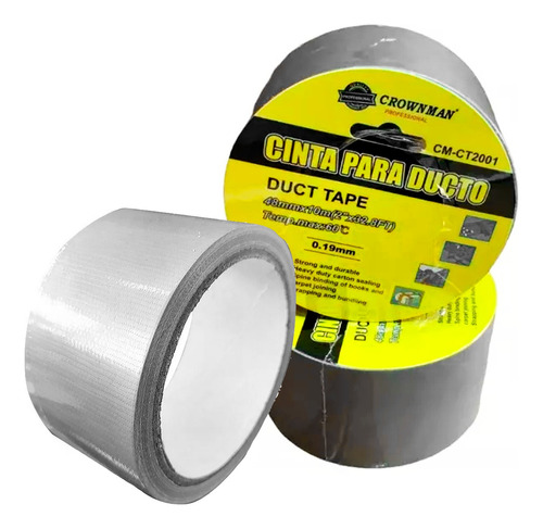 2 Cinta Duct Tape Universal Alta Temperatura 48mm X 10m