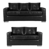 Living Franco 32 Pata Madera Pu Negro / Muebles América