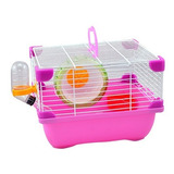 Jaula Plastica Para Hamster Rosa 24 X 18.3 X 16 Cm