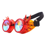 Rainbow Steampunk Gafas Gafas Festivales Gafas De Rojo