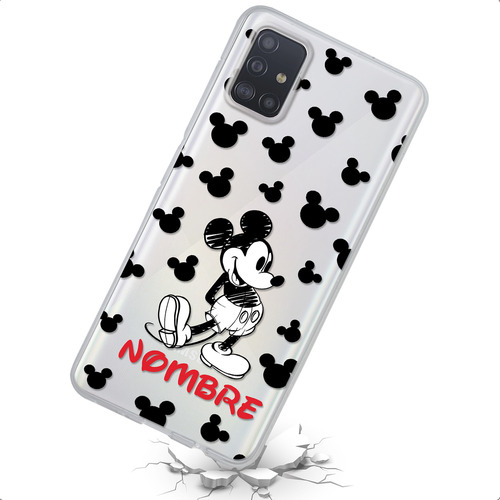 Funda Para Galaxy Mickey Mouse Personalizada Con Nombre