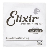Elixir  cuerdas Guitarra Acústica Cuerdas Nanoweb Residuos,
