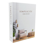 Caixa Livro Decorativa Média 24x17x4 Cm - Simplicity