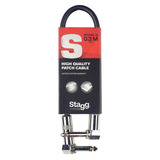 Cable Stagg Spc03ldl Interpedal Plug Angular Plug Ang 30 Cm