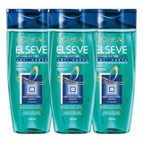Kit Shampoo Elseve Hydra Detox Anti-caspa 400ml - 3 Unidades