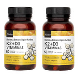 Pack X2 Vitamina K2 + D3 Natier Huesos Sanos 50 Cap 