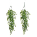 2 Pendentes De Avenca Planta Artificial Decoração Para Sala