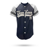 Jersey Casaca Beisbol Yankees Ny Bordada Marino  Baseball