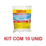 Kit 10unid Pastilha Tablete Cloro Estabilizado Genclor T-200