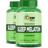 2un. Sleep Melaton 500mg Triptofano O Melhor - 120 Cápsulas