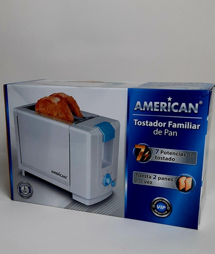 Tostador De Pan 2 Rebanadas American 7 Niveles 750w