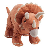 Tierno Peluche Dinosaurio 45cm Suave Triceratops Cuernos