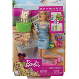 Boneca Barbie Playset De Pet Shop Mattel