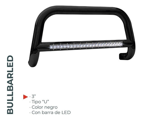 Tumbaburros Con Barra Led Para L200 2015-2019