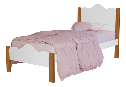 Cama Nina Solteiro Branca Com Coroa 100% Mdf -black Friday !