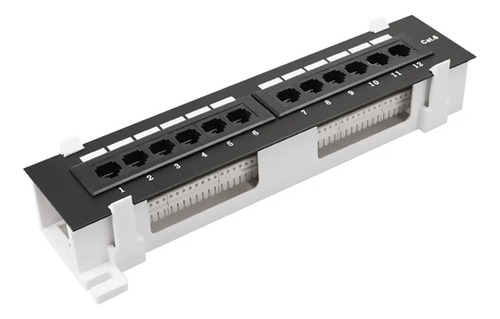Parche De Panel De Conexión De 12 Puertos De Cat 6
