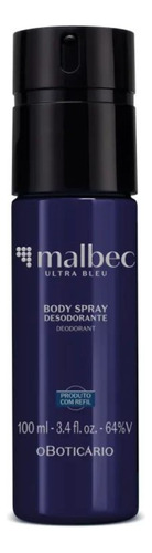 Body Spray Desodorante Malbec Bleu 100ml - Boticário