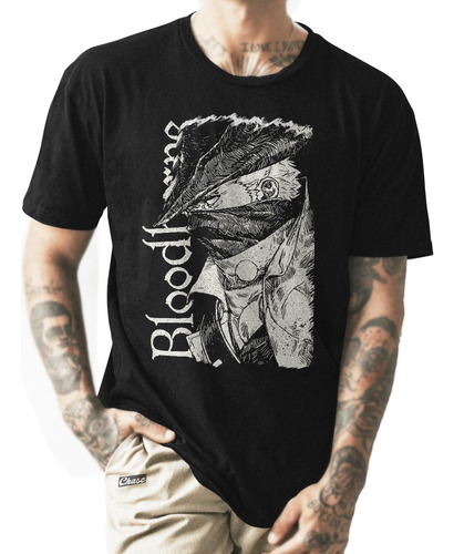 Playera The Hunter (bloodborne) / Chase / Negra