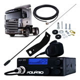 Rádio Px 40 Canais Antena Argentina Black Cabo 5,5m Scania