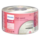 Dvd-r   Philips   4.7gb   120min   1-16x   50 Piezas