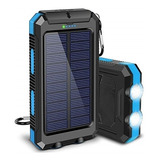 Cargador Portátil Solar  20000 Mah  Impermeable Usb De 5 V