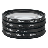 Filtro De Lente Pentax Sony Filter Uv+cpl+close-up+4 +star