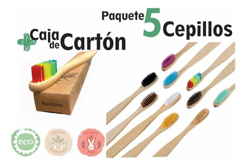 Cepillo De Dientes Bambú Bamboo Eco - Unidad a $300